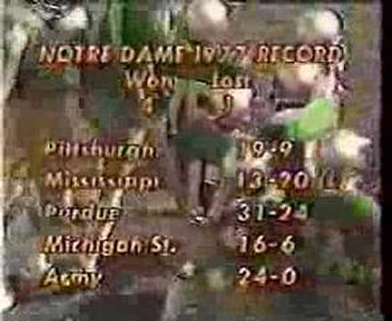 1977 Notre Dame vs. USC - Green Jersey Game