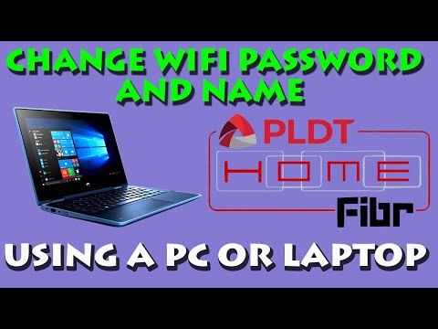 HOW TO CHANGE WIFI PASSWORD AND NAME OF PLDT HOME FIBR USING A PC OR LAPTOP