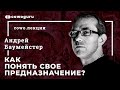 Предназначение. Как его найти и понять? Андрей Баумейстер.