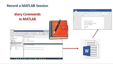 Recording a MATLAB Session (Diary Command in MATLAB)