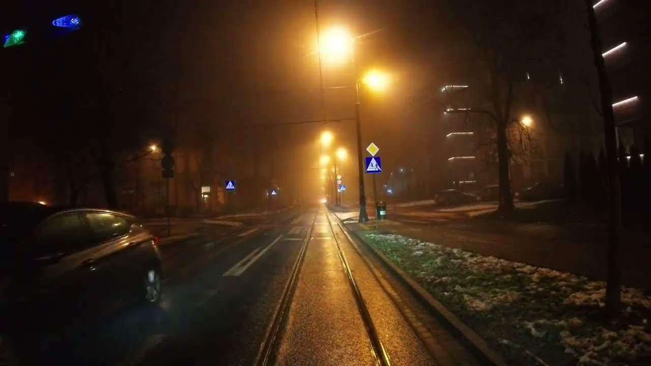 Bydgoszcz linia nr 4 Bielawy - Glinki (XII.2025)(jazda nocą)