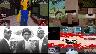 This Is Minecraft Sparta Remix Song Meme Mashup With Coffin Dance, Roblox Piggy And Among Us Loud
