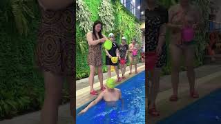 Fancy way of wearing a swimming cap #NewPhotosynthesisPlan #outdoor #funny #entertainment