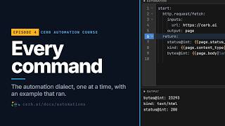 Every command in Cerb automations