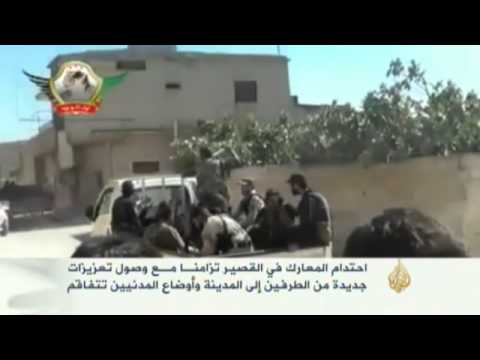 احتدام المعارك في القصير تزامنا مع وصول التعزيزات