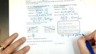Algebra 1 5 1 Notes Ex 3a and 3 b