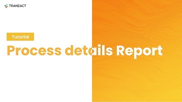 What is Process details report on TranZact?