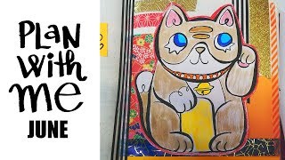 Plan With Me : June 2017 : Bullet Journal Flip-through