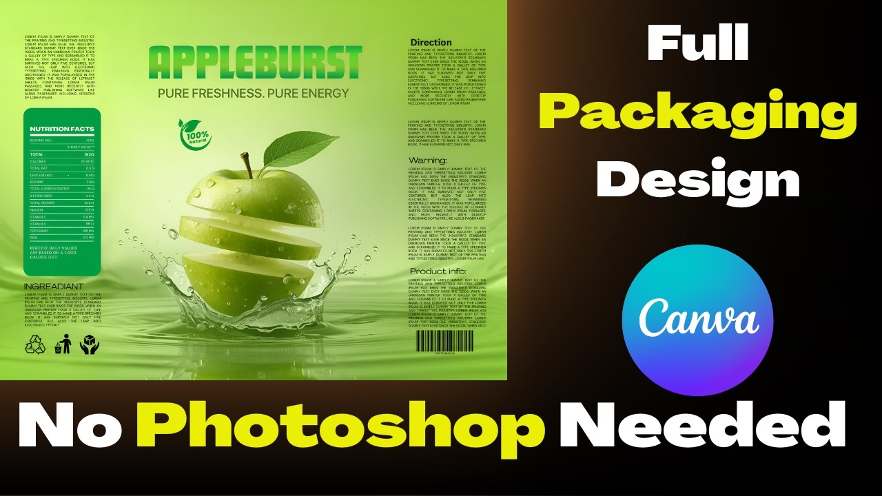 Дизайн рекламных плакатов в Canva Pro Se | Полный урок по Canva Online и Canva AI