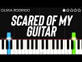 Olivia Rodrigo Scared Of My Guitar EASY Piano Tutorial 