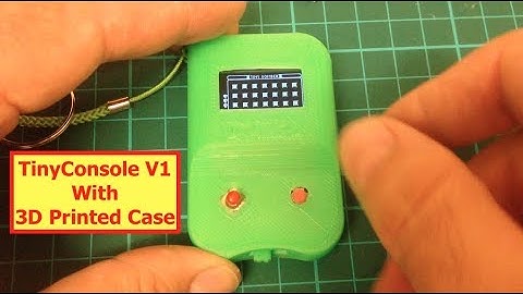 3D Printed Case - TinyConsole V1 The Tiniest ATtiny85 Handheld Game Console #ATtiny85 #Arduino