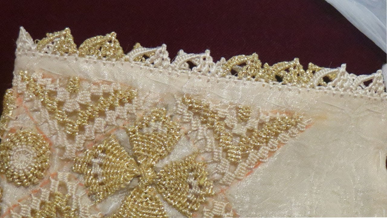 طريقة عمل ضرس بلحبكا بخيط سقلي لون ذهبي