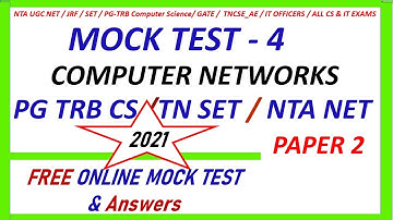 ONLINE MOCK TEST | Computer Networks | PG TRB CS 2021 | TN SET 2021 | NTA NET 2021 |Tamil |Education