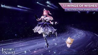 Infinity Nikki - Wings of Wishes 5-star, All Evolution Animations