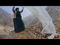 🌿⛰️ Amazing Nomadic Life in the Zagros Mountains | Building a Warm Roof with Straw and Clay