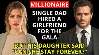 Millionaire Single Dad Hired a Girlfriend for the Gala—But His Daughter Said “Can She Stay Forever?”