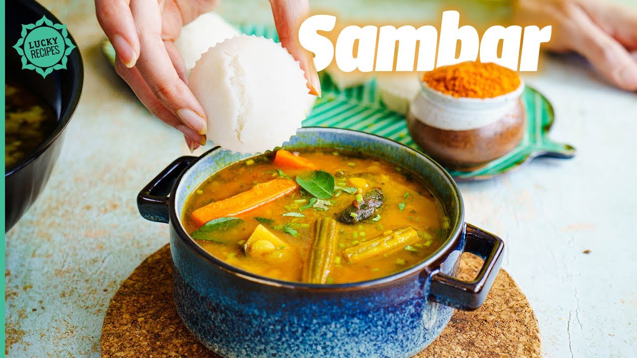 Gesund &amp; Lecker indisch Kochen | Sambar - Gemüse Linsen Dal Rezept ...