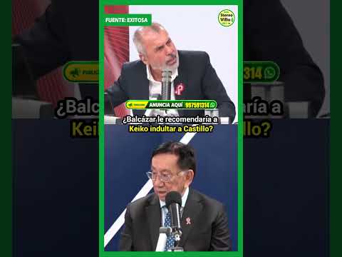¿Indultará a PEDRO CASTILLO? 🚨 El presidente BALCÁZAR responde y le deja un mensaje a KEIKO