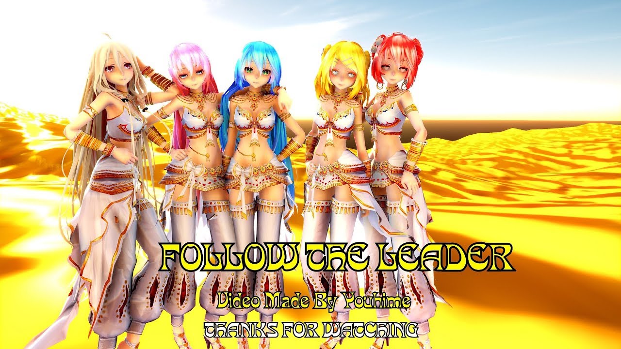 [MMD]Follow the Leader [Miku Luka,IA,Teto,Rin](4k60fps)