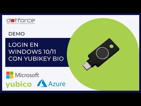 Login en Windows 10/11 con YubiKey Bio para usuarios de una organización