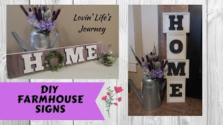 DIY Farmhouse Home Signs | Easy and Budget Friendly