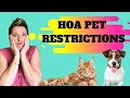 Key Insights into Homeowner's Association Pet Restrictions and Condo Rules