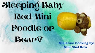 SLEEPING BABY RED MINI POODLE or BEAR?🤔 Ikaw na Bahalang mag isip 🤣 (miniature,tiny Real Cooking)
