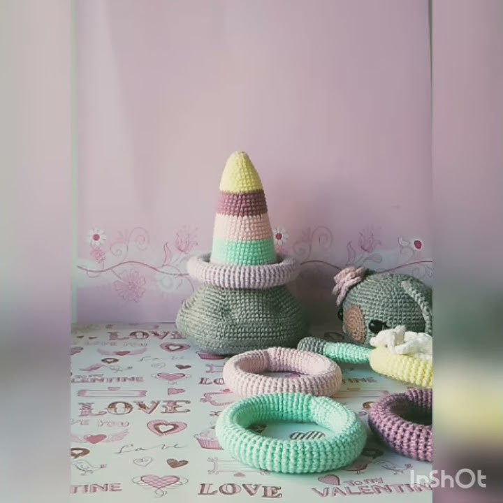 Stacking Bunny DIY Crochet Kit - Sealed with a Kiss