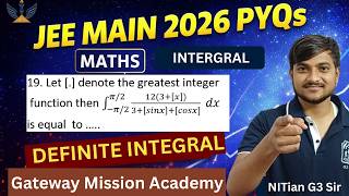 JEE Main 2026 🔥 Greatest Integer Function Integral | Killer Maths Question#gatewaymissionacademy