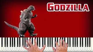 1954 - Godzilla Classic Theme - PIANO TUTORIAL