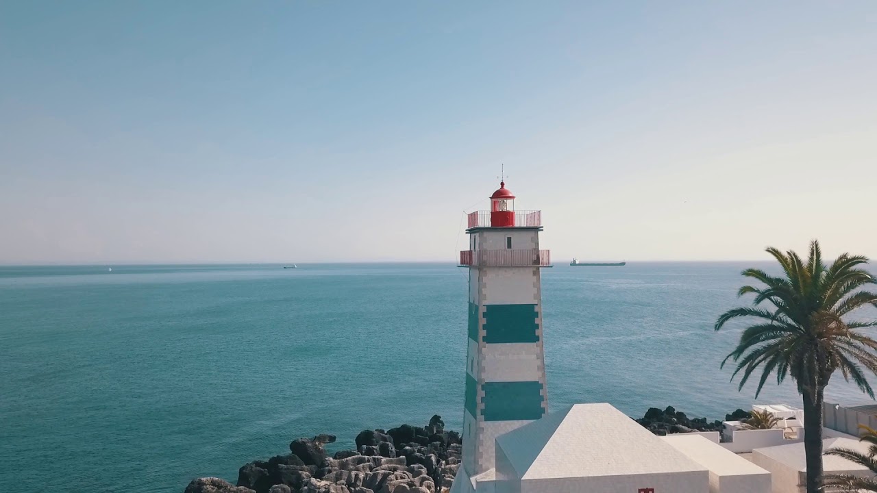 Aerial view - Voo Rasante Farol de Santa Marta - Drone Footage