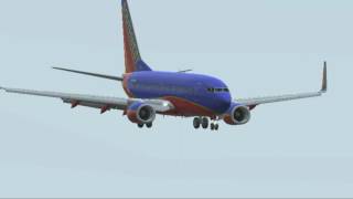 Southwest Airlines Landing At Newark Liberty Intl Airport