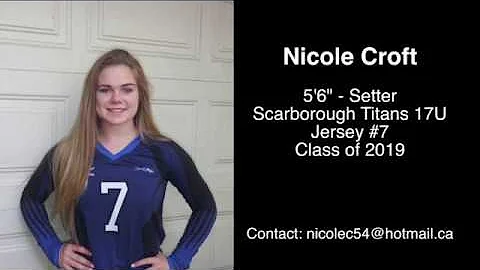 Nicole Croft Recruitment Video - Setter Class of 2...