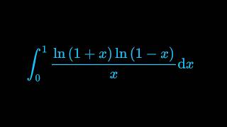 Monster Integral of ln(1+x)ln(1- x)/x dx from 0 to 1