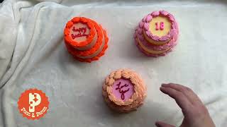 Vintage Double Tier Cake Jewelry Box