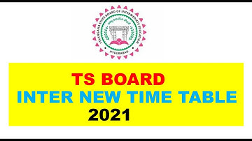 TSBIE-2021 New Update || Intermediate Exam New Time Table Oct/2021 || pinpharma