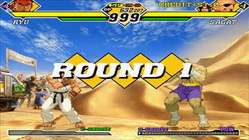 Capcom Vs. SNK 2: Ryu 1cc Playthrough