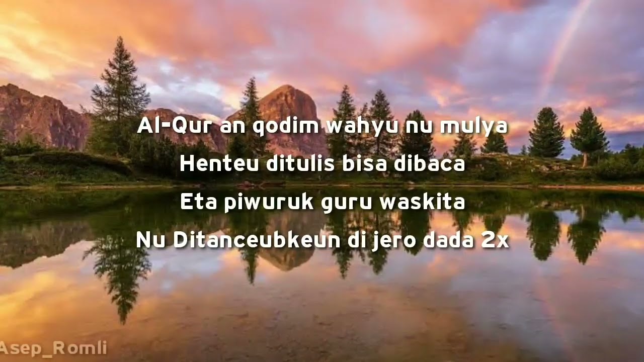 Syi'ir Tanpo waton Versi Bahasa Sunda