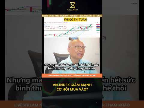 VN-INDEX GIẢM MẠNH - CƠ HỘI MUA VÀO? #trump #dautu #fypシ