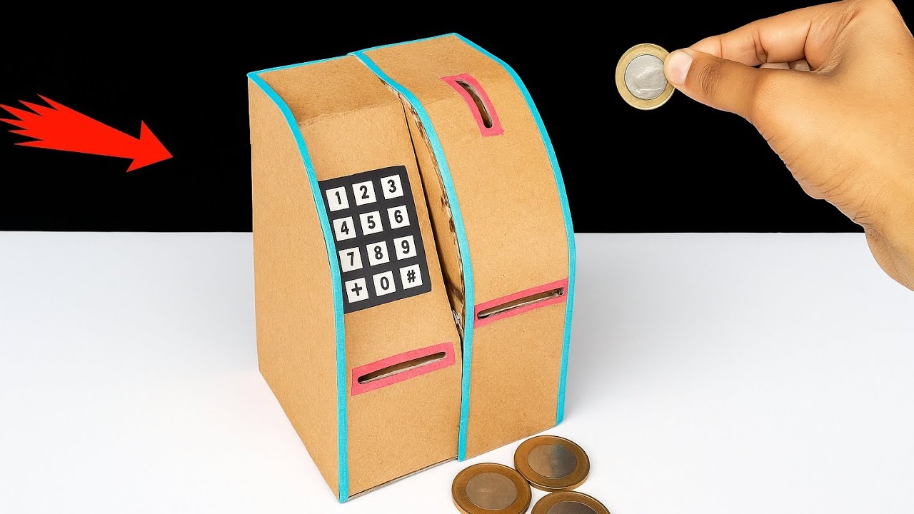 Mini ATM Machine That Really Works | Easy Cardboard Project for Students