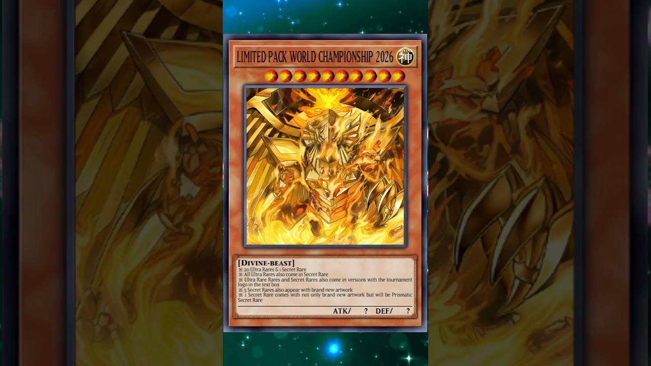 Limited Pack World Championship Pack 2026 #yugioh #yugiohtcg