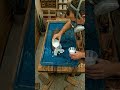 Making a Stormy Shipwreck Ocean Epoxy Table! 🚢🌊 #shorts #satisfying
