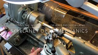 Testing the Myford ML7 Engineering Lathe - Upgraded with 750 watt motor