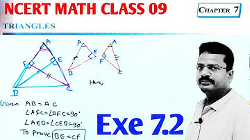 Triangles - Exercise 7.2 (Q1 - Q8) NCERT Solutions | Class 9 Maths Chapter 7 | exe 7.2 class 09