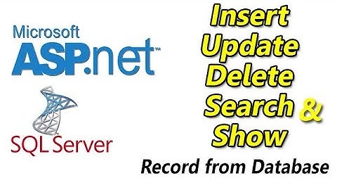 #insert | #update| #delete |#search and show record in ASP.NET