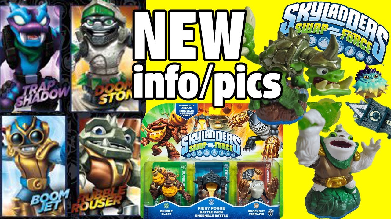 All Swap Force Characters! (Doom Stone / Rubble Rouser / Trap Shadow) New Gameplay Screen Shots