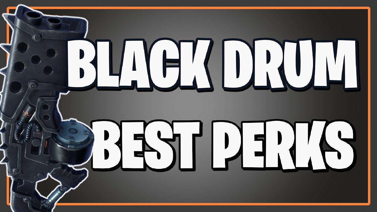 The BEST PERKS for the Black Drum Shotgun in Fortnite Save the World!