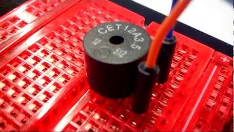 Componente piezoeléctrico con Arduino(practica 11 )