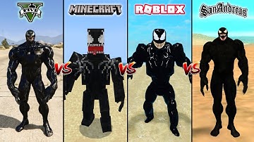 GTA 5 Venom vs Minecraft Venom vs Roblox Venom vs GTA San Andreas - WHO IS BEST?