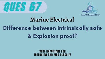 #Difference #between #Intrinsically #safe & #Explosion #proof #marine_engineering @_samudramanthan_​